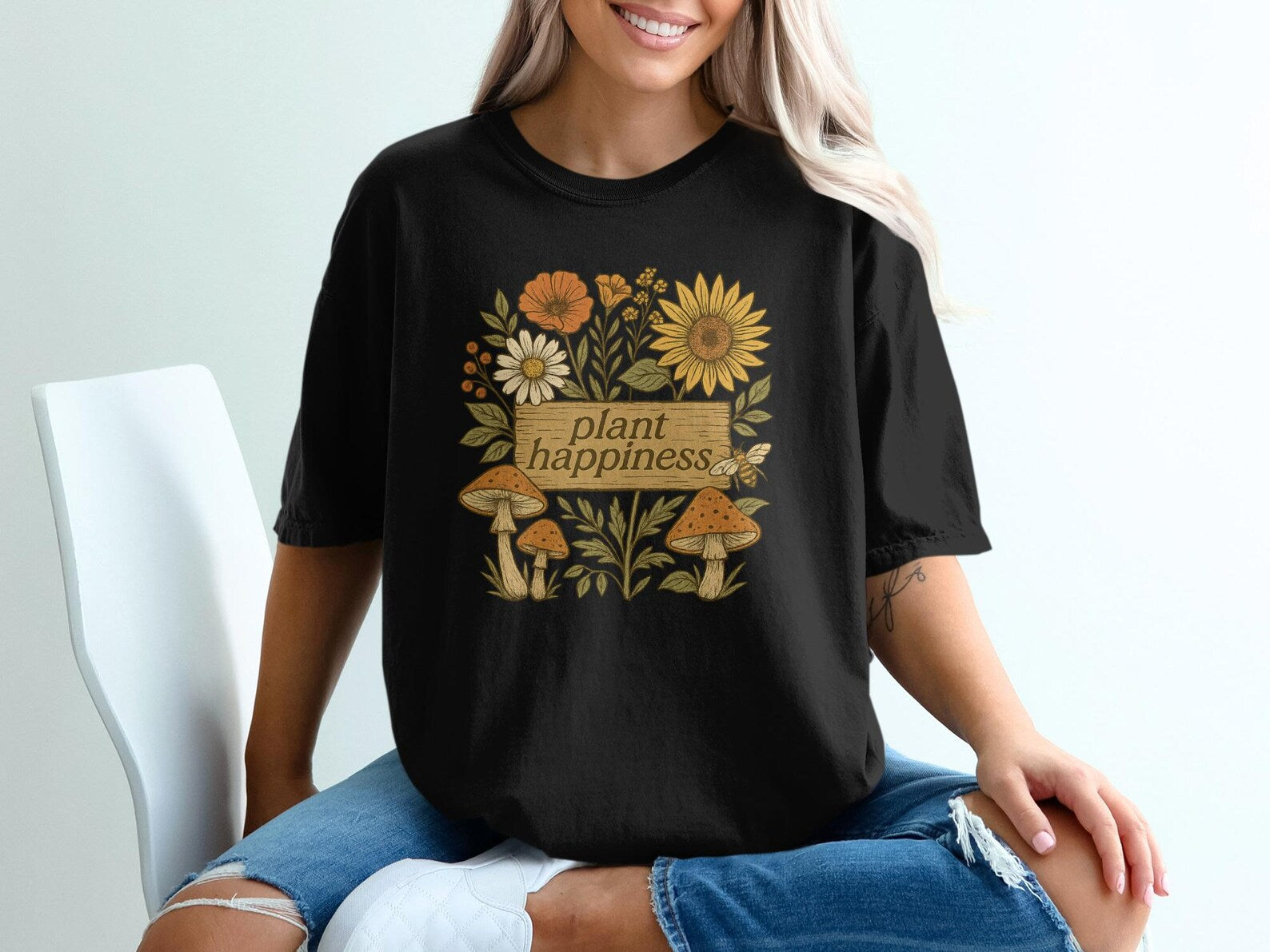 Tricou Oversized BUMBAC 100% Bloom 20